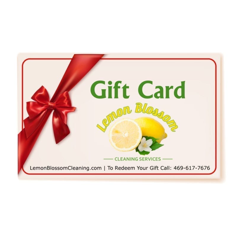 House Cleaning Gift Cards | Lemon Blossom Cleaning Services | McKinney