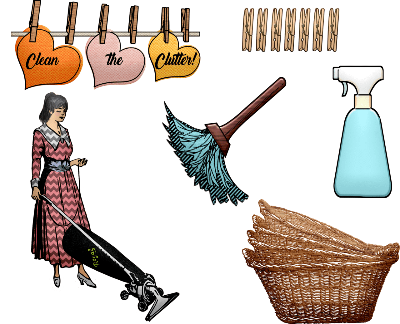 house cleaning clipart