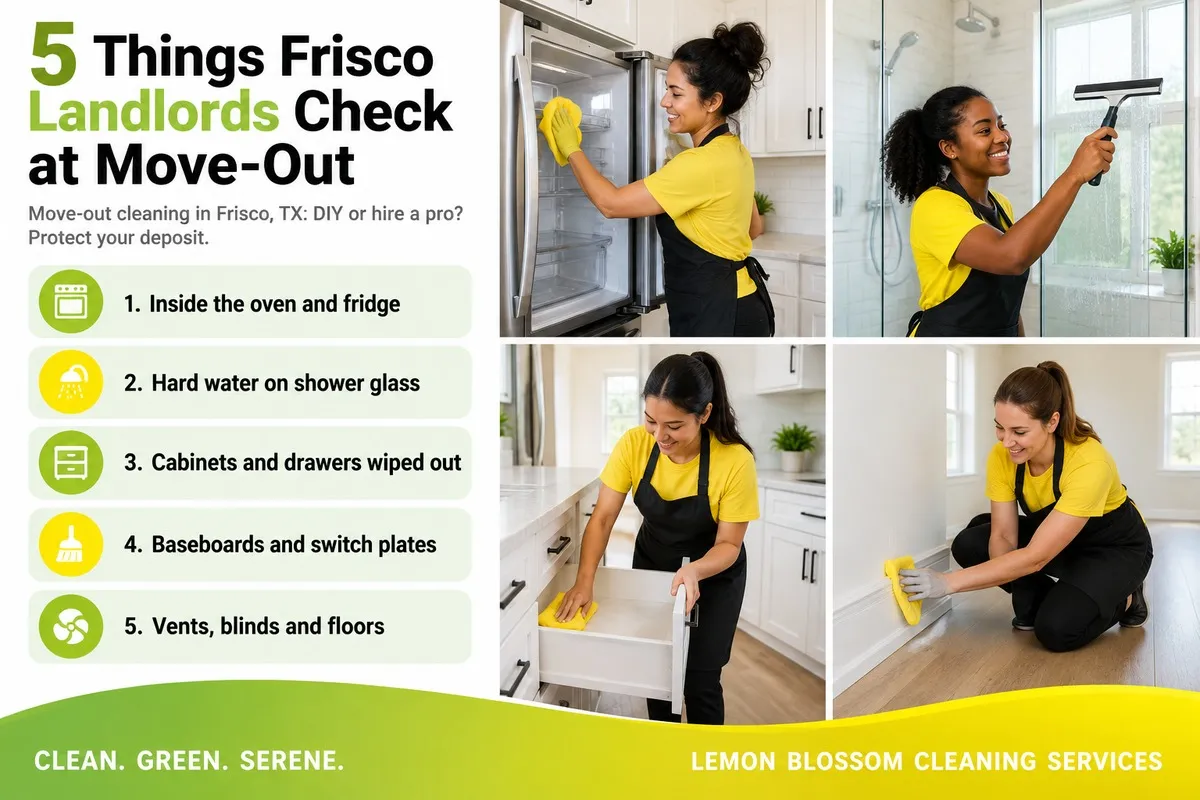 Move-out cleaning in Frisco, TX - Lemon Blossom Cleaning Services